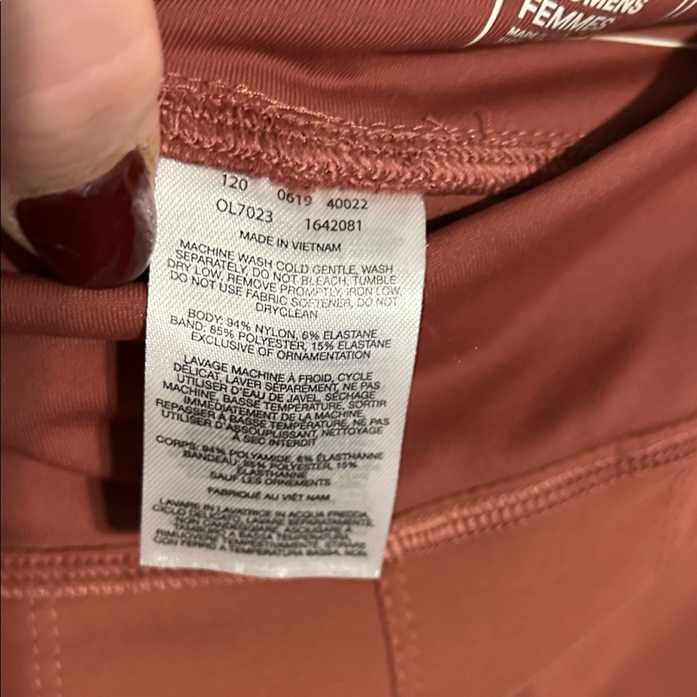 Mountain Hardwear Rust Mauve Brown Athleisure Pants Medium Short Outdoor Hiking - Picture 4 of 10